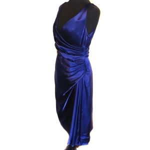 100% SILK Maggy London wrap style dress Size 6